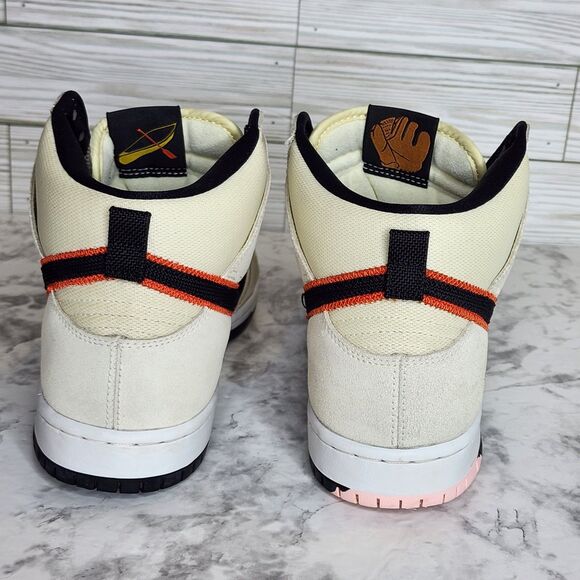 Nike SB Dunk High Pro San Francisco Giants Men's 9.5 DO9394-100 Worn 2x VNDS - Picture 6 of 13